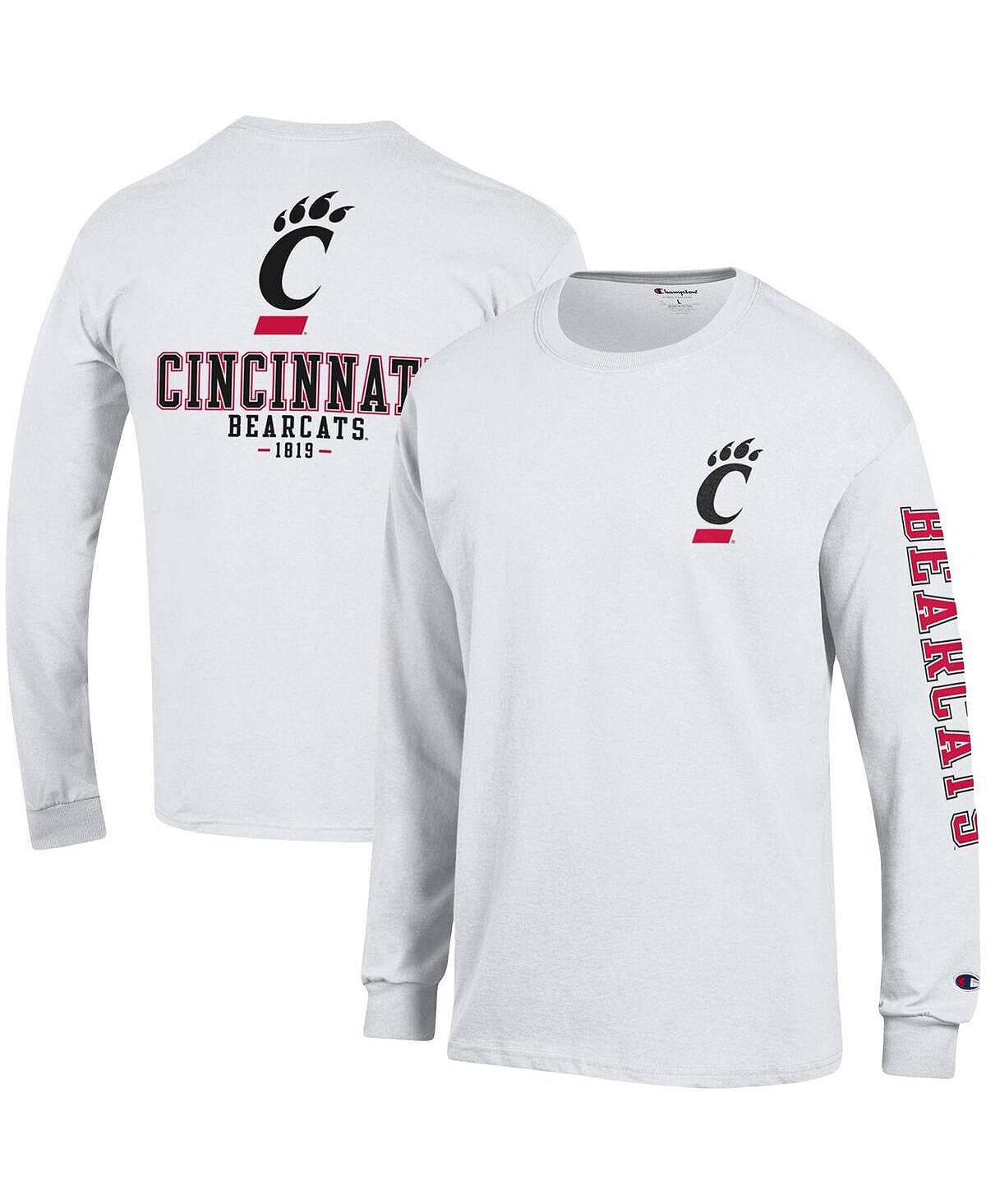 Мужская белая футболка с длинным рукавом Cincinnati Bearcats Team Stack Champion
Мужская белая футболка с длинным рукавом Cincinnati Bearcats Team Stack Champion