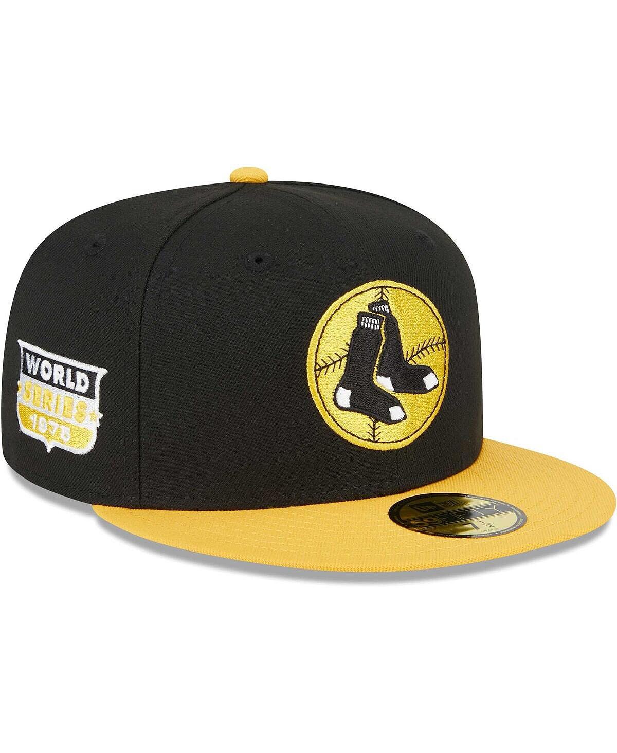 Мужская приталенная шляпа черного и золотого цвета Boston Red Sox 59FIFTY New Era
Мужская приталенная шляпа черного и золотого цвета Boston Red Sox 59FIFTY New Era
