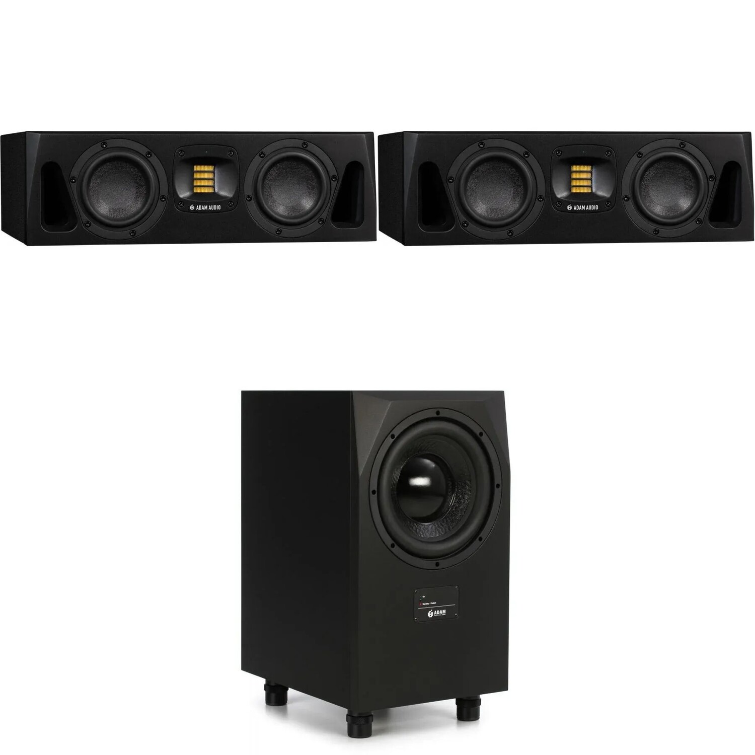 ADAM Audio A44H Пара двух 4-дюймовых активных студийных мониторов и 10-дюймового активного студийного сабвуфера Sub10 Mk2
ADAM Audio A44H Пара двух 4-дюймовых активных студийных мониторов и 10-дюймового активного студийного сабвуфера Sub10 Mk2