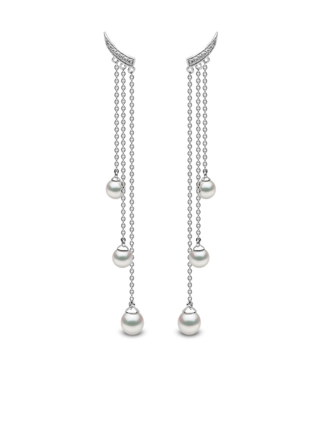 Серьги-подвески Trend из белого золота с бриллиантами и жемчугом Yoko London, серебряный
Серьги-подвески Trend из белого золота с бриллиантами и жемчугом Yoko London, серебряный