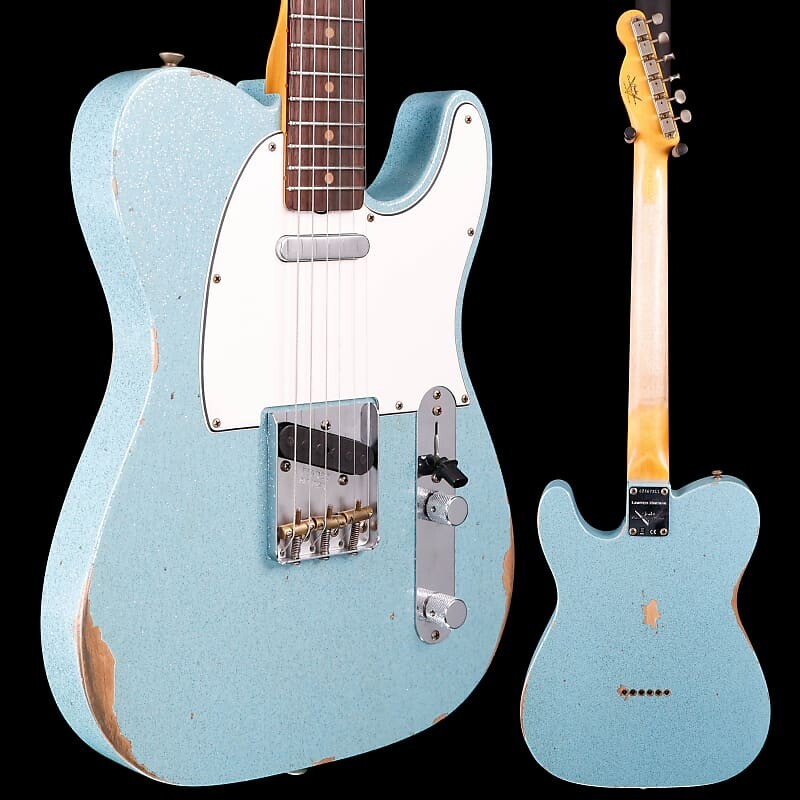 Электрогитара Fender Custom Shop LTD '61 Telecaster Relic, Aged Blue Sparkle 7lbs 9.1oz
Электрогитара Fender Custom Shop LTD '61 Telecaster Relic, Aged Blue Sparkle 7lbs 9.1oz