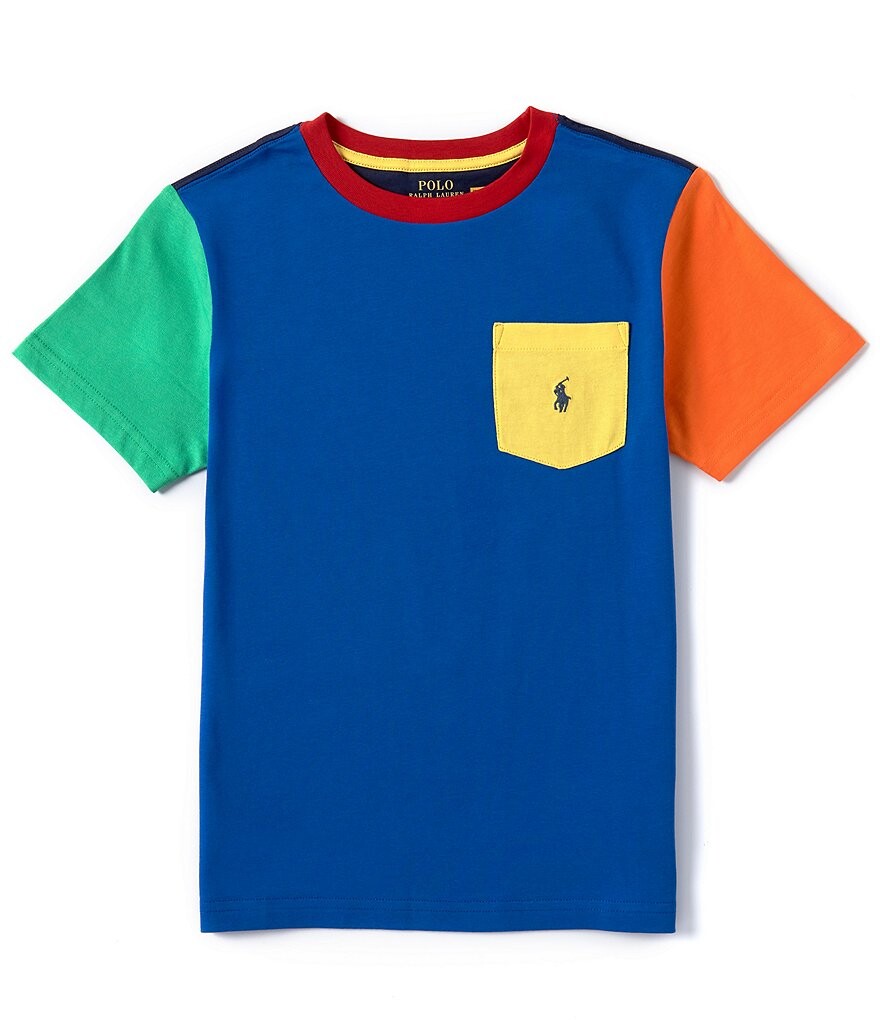Футболка с короткими рукавами и карманами с цветными блоками Polo Ralph Lauren Big Boys 8–20, серебро
Футболка с короткими рукавами и карманами с цветными блоками Polo Ralph Lauren Big Boys 8–20, серебро