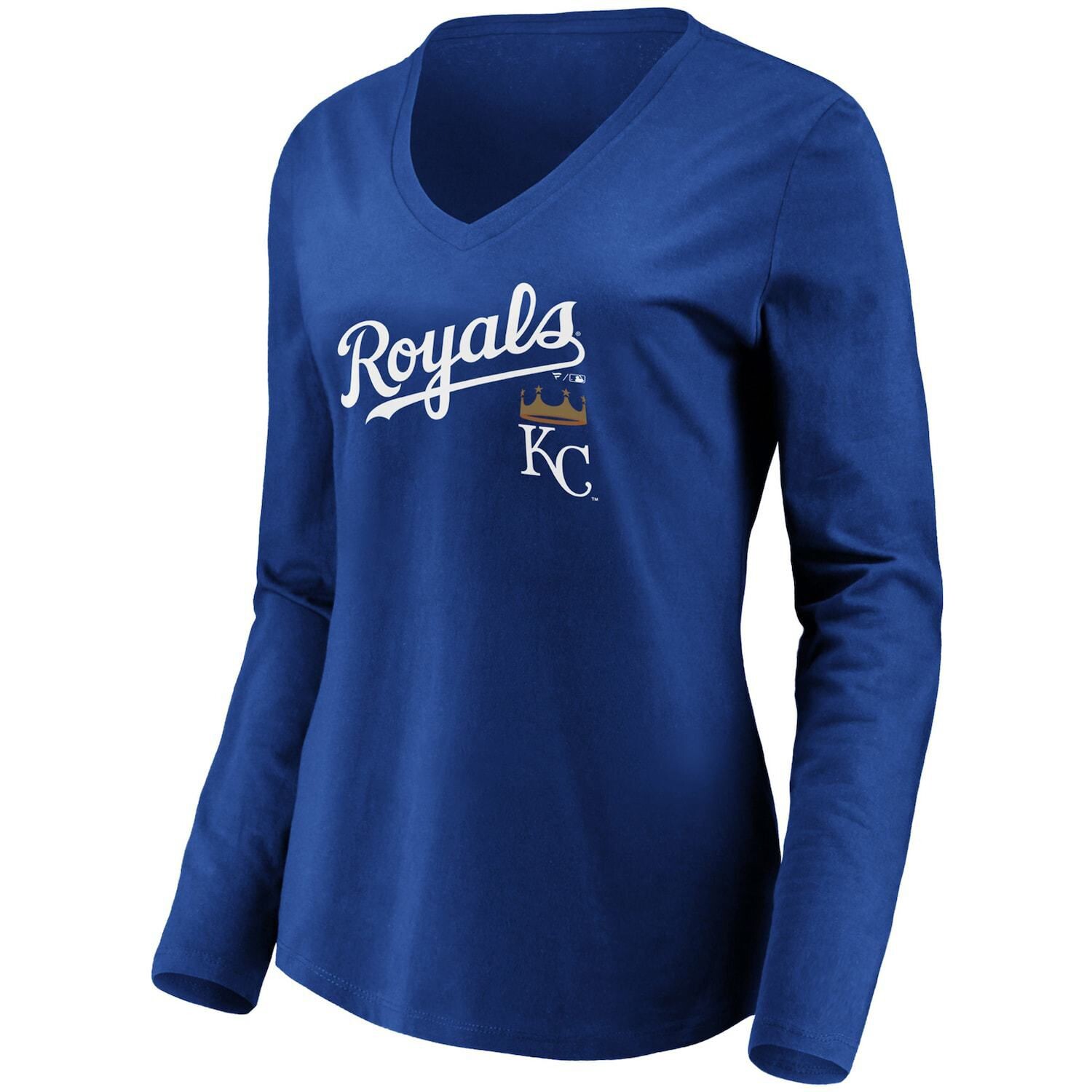 Женская футболка Fanatics Royal Kansas City Royals Core Team Lockup с длинными рукавами и v-образным вырезом Fanatics
Женская футболка Fanatics Royal Kansas City Royals Core Team Lockup с длинными рукавами и v-образным вырезом Fanatics