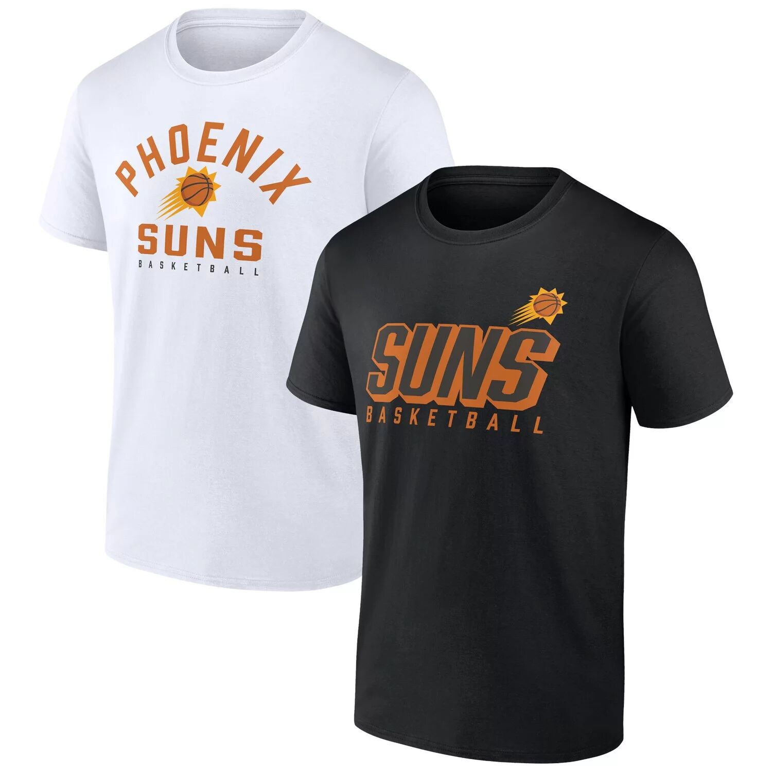 Мужской комплект футболок черного/белого цвета с логотипом Phoenix Suns Player Pack Fanatics, Черный
Мужской комплект футболок черного/белого цвета с логотипом Phoenix Suns Player Pack Fanatics, Черный
