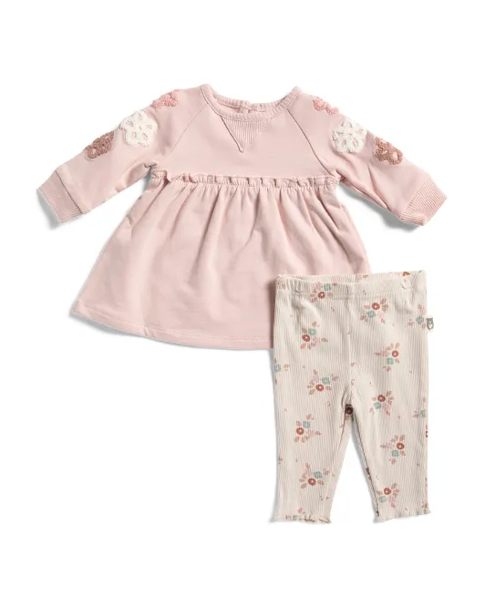 Комплект туники и леггинсов из 2 предметов для новорожденных девочек Rabbit And Bear Organic, розовый
Комплект туники и леггинсов из 2 предметов для новорожденных девочек Rabbit And Bear Organic, розовый