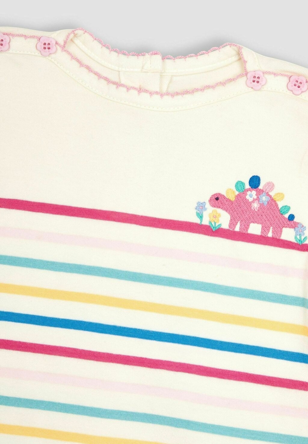Футболка с принтом Dino Pocket Breton Regular Fit JoJo Maman Bébé, радужный динозавр
Футболка с принтом Dino Pocket Breton Regular Fit JoJo Maman Bébé, радужный динозавр