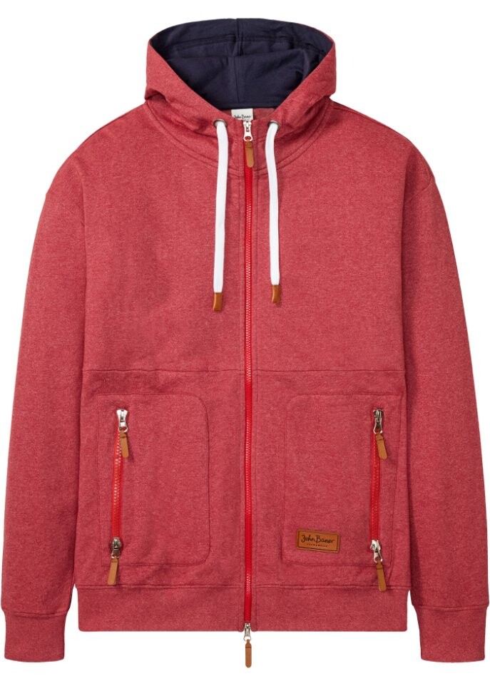 Толстовка с капюшоном из переработанного полиэстера свободного кроя John Baner Jeanswear, красный
Толстовка с капюшоном из переработанного полиэстера свободного кроя John Baner Jeanswear, красный