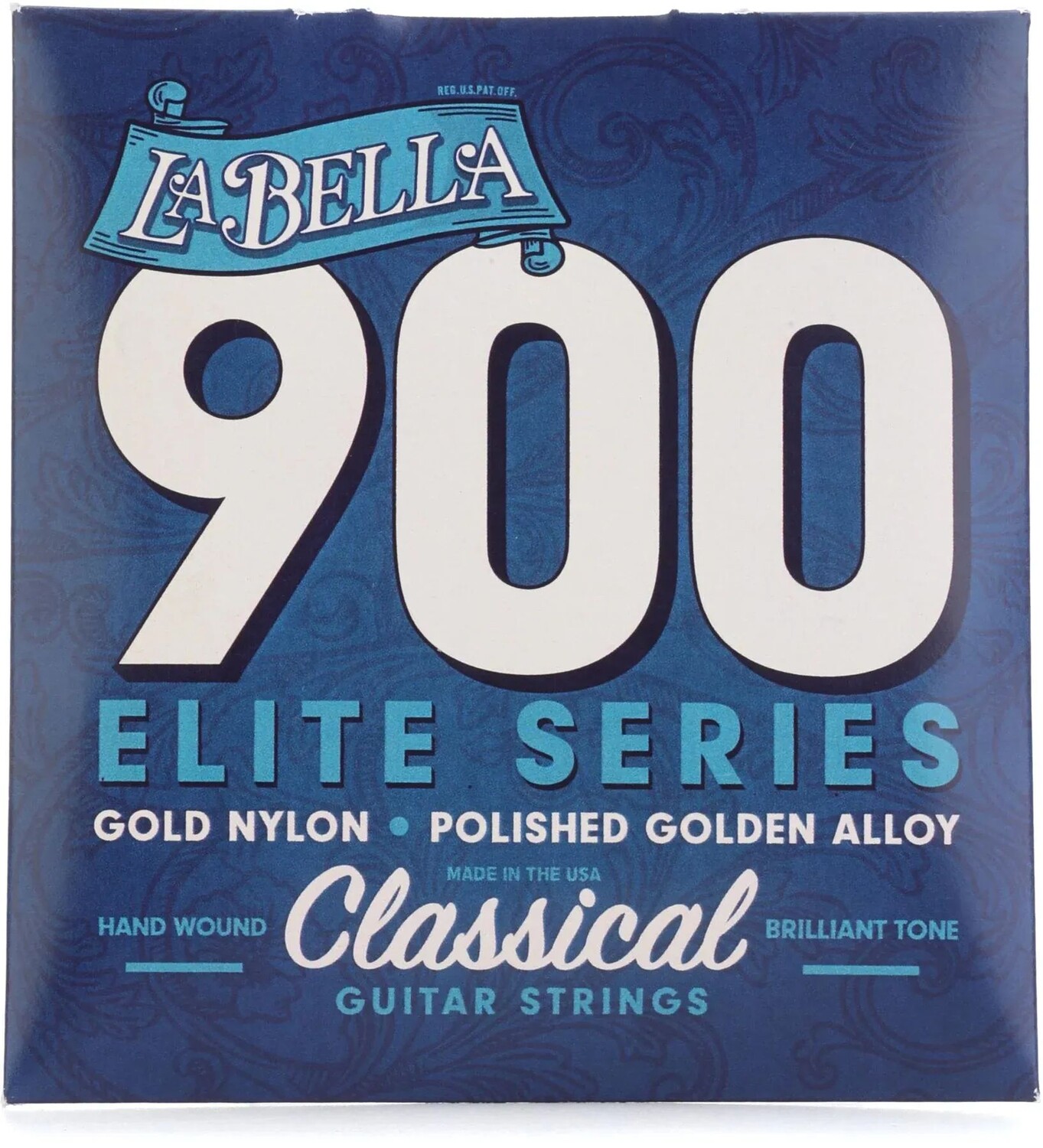 Струны для классической гитары La Bella 900 Golden из нейлона и полированного золотого сплава — среднее натяжение
Струны для классической гитары La Bella 900 Golden из нейлона и полированного золотого сплава — среднее натяжение