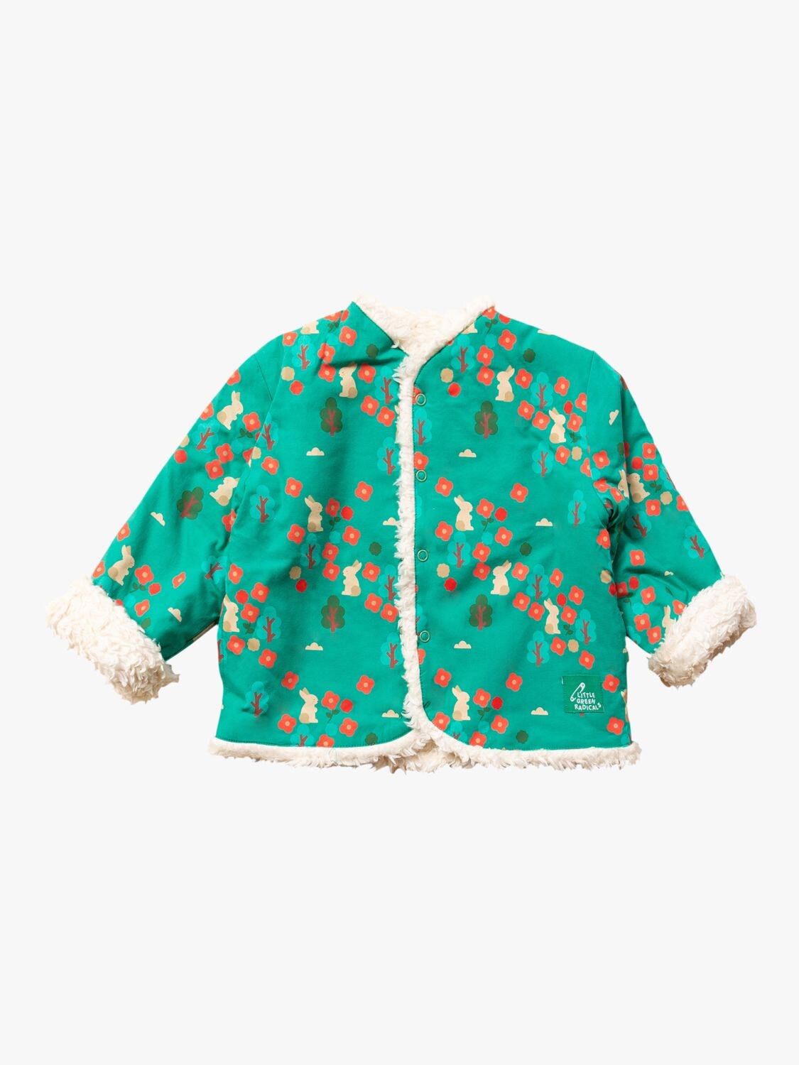 Двусторонняя уютная куртка из шерпы без воротника Baby Forest Walk Little Green Radicals, бирюзовый
Двусторонняя уютная куртка из шерпы без воротника Baby Forest Walk Little Green Radicals, бирюзовый
