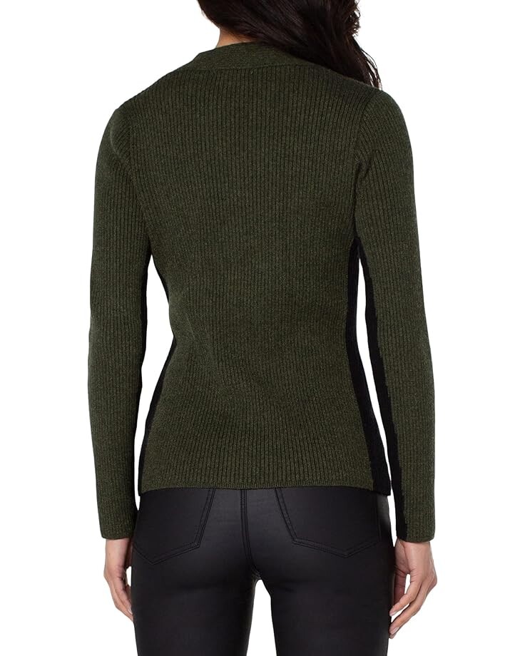Свитер Liverpool Los Angeles Long Sleeve Cable Twist Neck Wrap Sweater, цвет Pine Heather/Black
Свитер Liverpool Los Angeles Long Sleeve Cable Twist Neck Wrap Sweater, цвет Pine Heather/Black