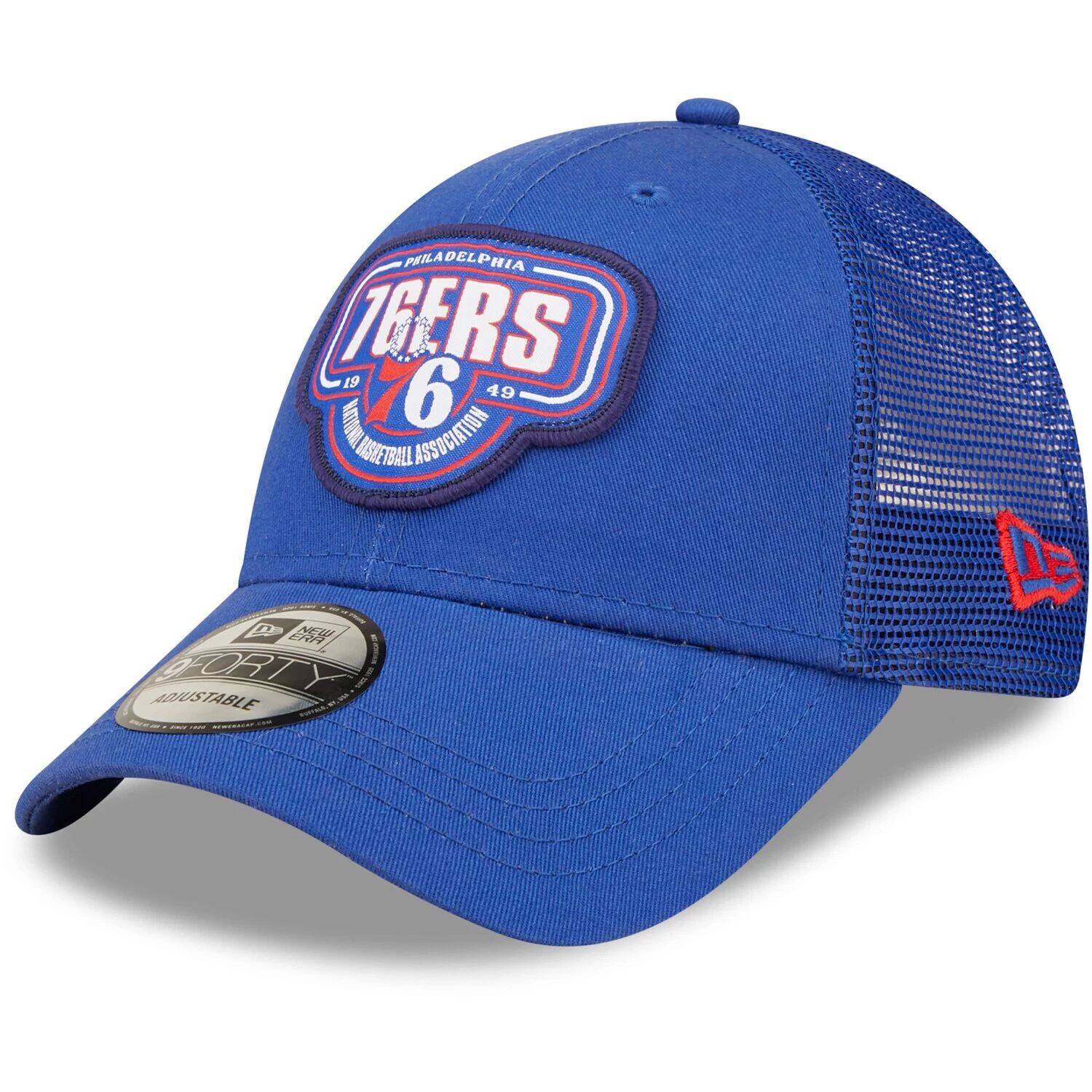 Мужская кепка New Era Royal Philadelphia 76ers с логотипом команды 9FORTY Trucker Snapback
Мужская кепка New Era Royal Philadelphia 76ers с логотипом команды 9FORTY Trucker Snapback