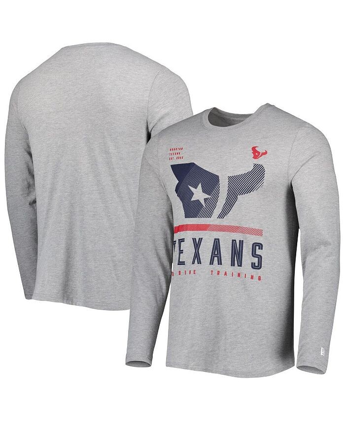 Мужская серая футболка Houston Texans с длинным рукавом с аутентичной красной зоной New Era, серый
Мужская серая футболка Houston Texans с длинным рукавом с аутентичной красной зоной New Era, серый