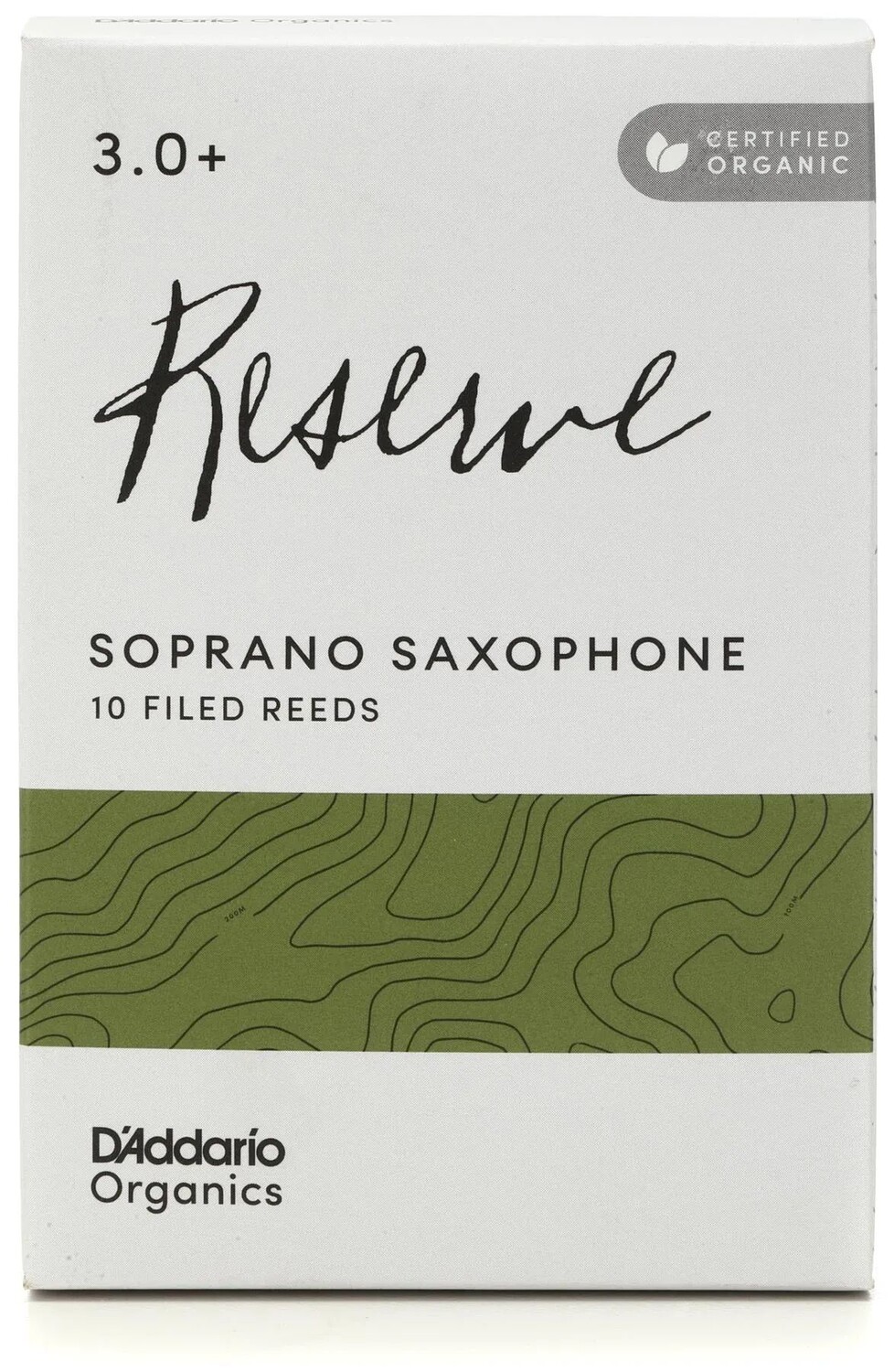 Трости для саксофона-сопрано D'Addario Organics Reserve — 3.0+ (10 шт. в упаковке)
Трости для саксофона-сопрано D'Addario Organics Reserve — 3.0+ (10 шт. в упаковке)