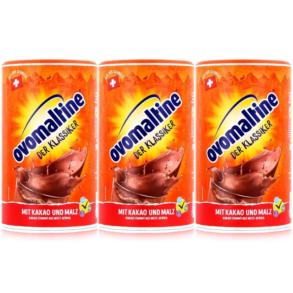 Ovaltine Classic солодовый напиток порошковый 500г с какао (3 шт. в упаковке) Wander
Ovaltine Classic солодовый напиток порошковый 500г с какао (3 шт. в упаковке) Wander