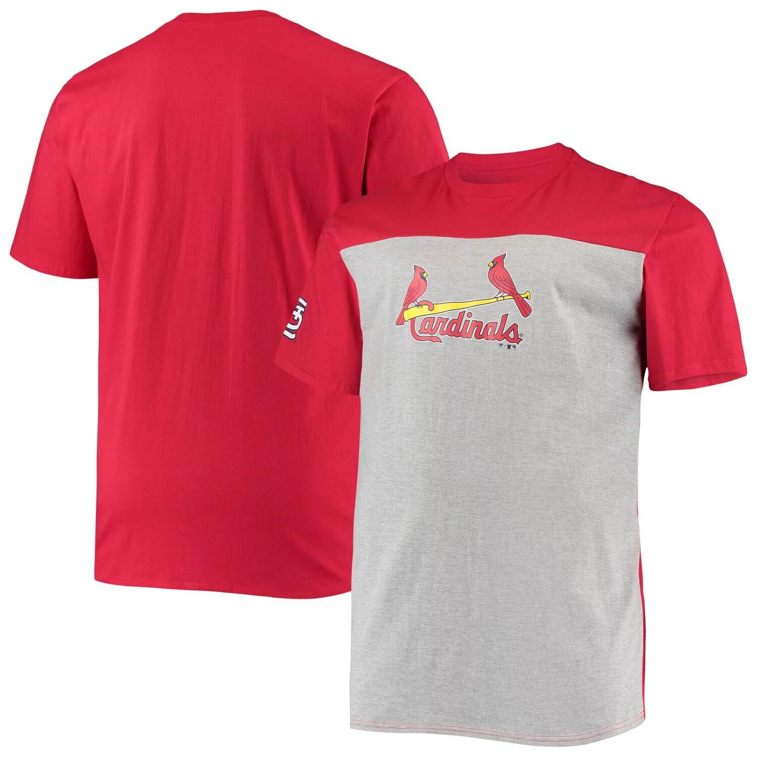 Мужская красная/серая футболка с логотипом St. Louis Cardinals Big & Tall с цветными блоками Fanatics, Красный
Мужская красная/серая футболка с логотипом St. Louis Cardinals Big & Tall с цветными блоками Fanatics, Красный