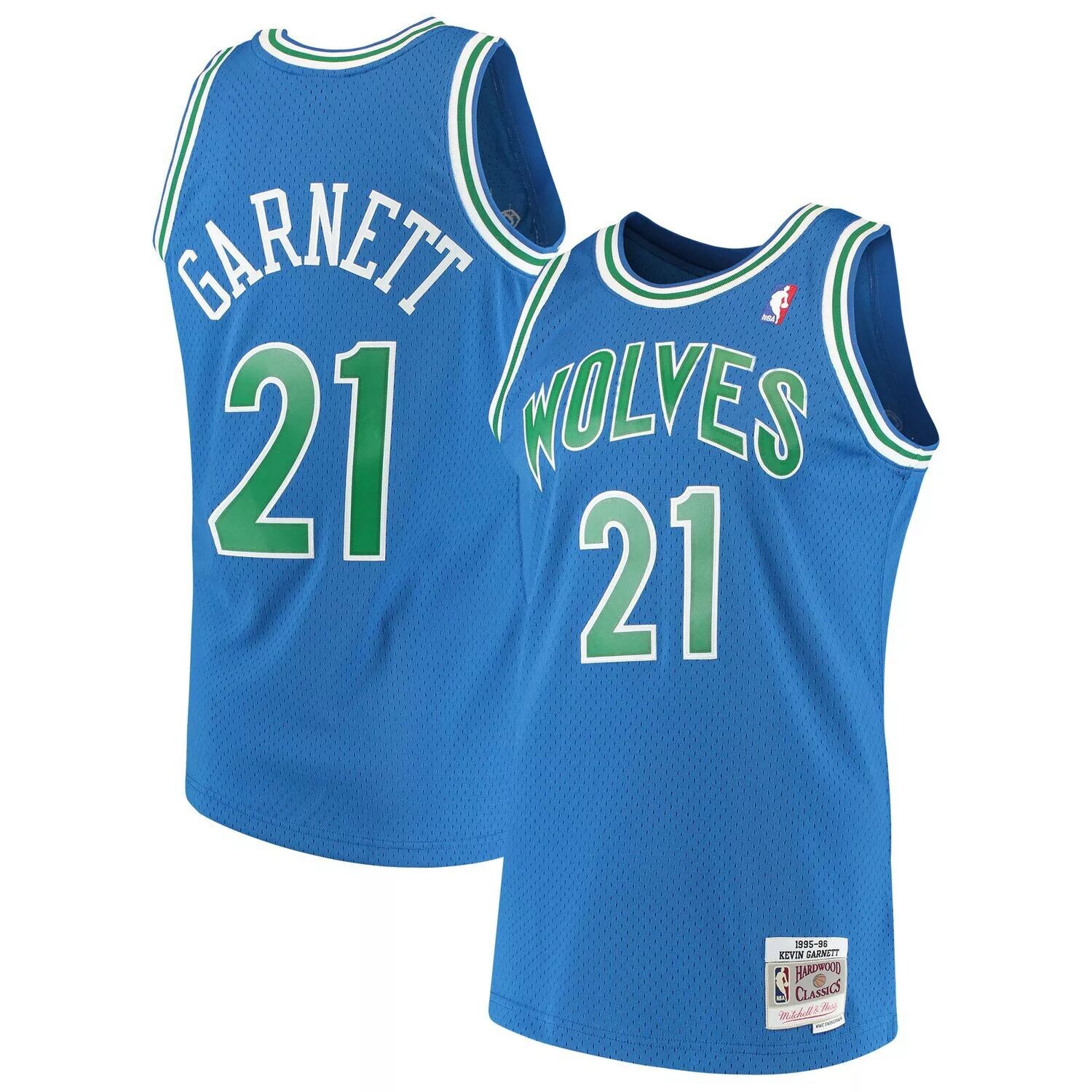 Мужская синяя майка Mitchell & Ness Kevin Garnett Minnesota Timberwolves 1995-96 Hardwood Classics Swingman
Мужская синяя майка Mitchell & Ness Kevin Garnett Minnesota Timberwolves 1995-96 Hardwood Classics Swingman