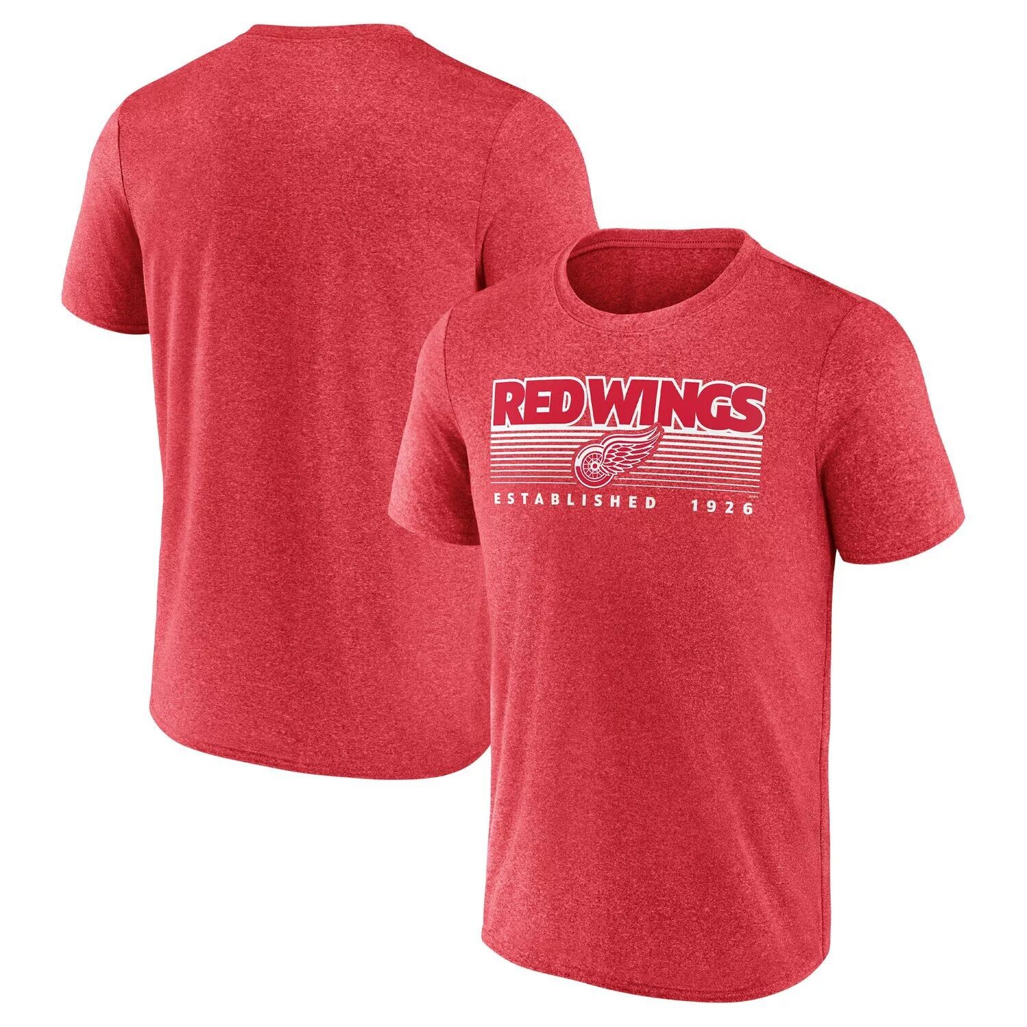 Мужская красная футболка с логотипом Fanatics Heathered Detroit Red Wings Prodigy Performance, Красный
Мужская красная футболка с логотипом Fanatics Heathered Detroit Red Wings Prodigy Performance, Красный