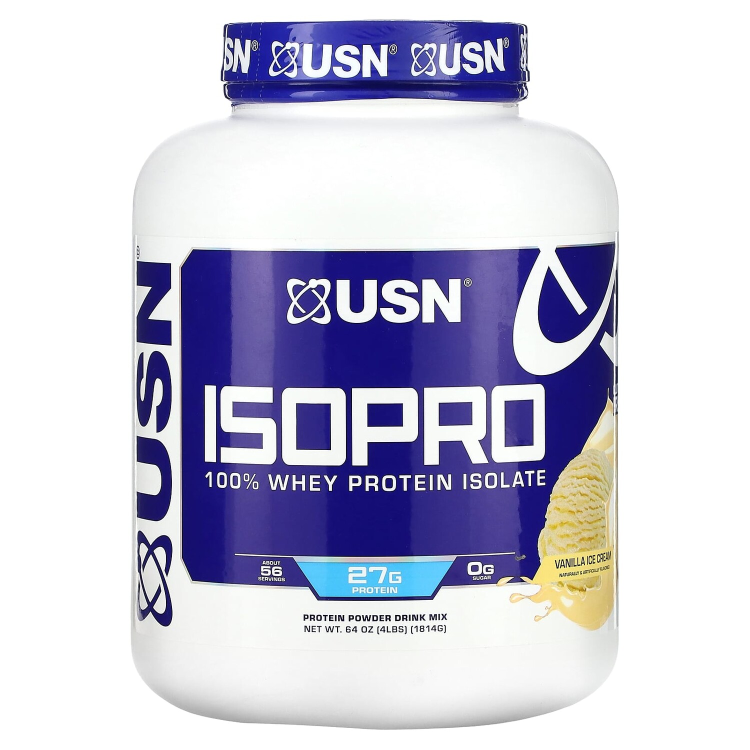 IsoPro, 100% изолят сывороточного протеина, ванильное мороженое, 1814 г (4 фунта), USN
IsoPro, 100% изолят сывороточного протеина, ванильное мороженое, 1814 г (4 фунта), USN