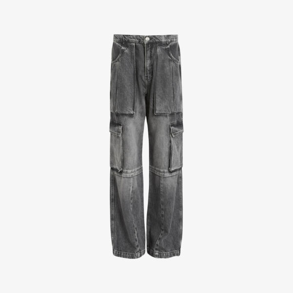 Джинсы Echo с широкими штанинами и высокой посадкой Allsaints, черный
Джинсы Echo с широкими штанинами и высокой посадкой Allsaints, черный