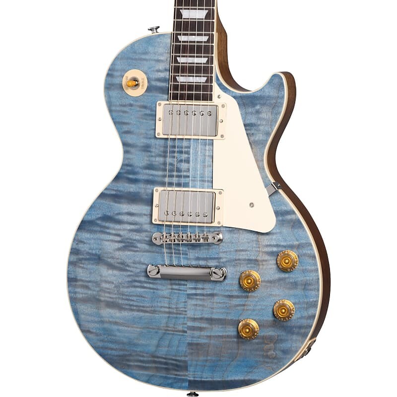 Электрогитара Gibson Les Paul Standard 50s Figured Top Electric Guitar - Ocean Blue
Электрогитара Gibson Les Paul Standard 50s Figured Top Electric Guitar - Ocean Blue
