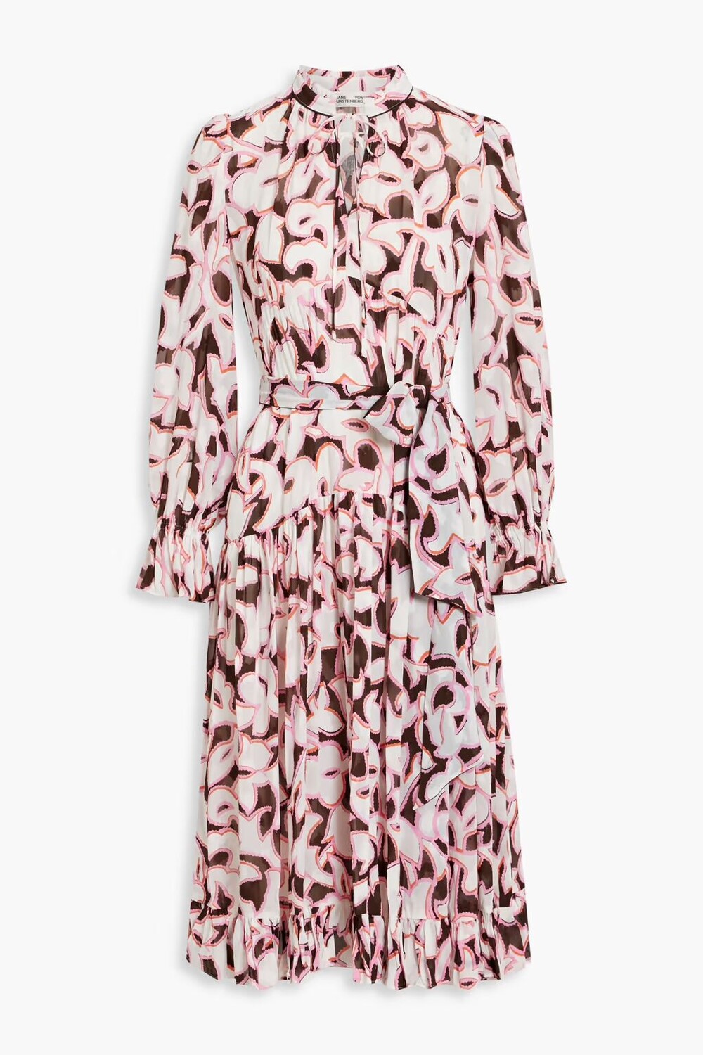 Платье миди из шифона fil-купе Rome с поясом и принтом Diane Von Furstenberg, розовый
Платье миди из шифона fil-купе Rome с поясом и принтом Diane Von Furstenberg, розовый