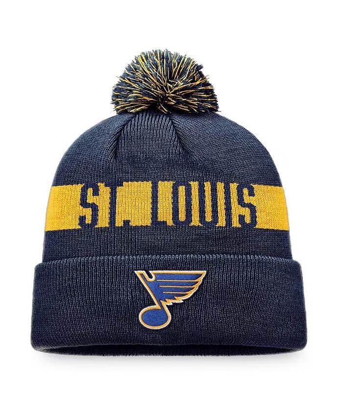 Мужская темно-синяя вязаная шапка с манжетами и помпоном St. Louis Blues Fundamental Fanatics, синий
Мужская темно-синяя вязаная шапка с манжетами и помпоном St. Louis Blues Fundamental Fanatics, синий