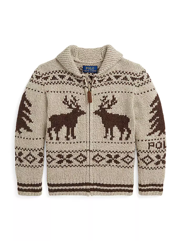 Свитер Little Kid's & Kid's с оленями и интарсией с шалевым воротником и молнией Polo Ralph Lauren, цвет brown combo
Свитер Little Kid's & Kid's с оленями и интарсией с шалевым воротником и молнией Polo Ralph Lauren, цвет brown combo