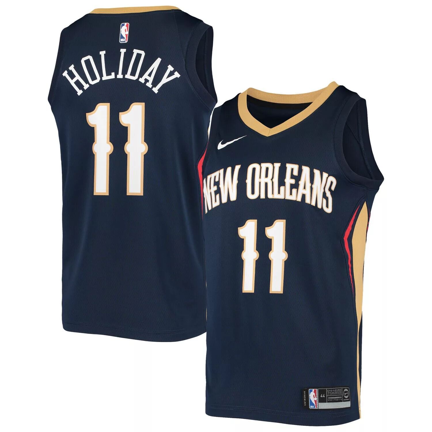 Мужская темно-синяя майка Jrue Holiday New Orleans Pelicans Swingman Nike, Синий
Мужская темно-синяя майка Jrue Holiday New Orleans Pelicans Swingman Nike, Синий