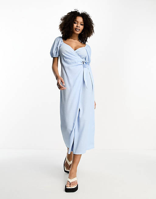 Синее текстурированное платье с пышными рукавами и завязкой по бокам ASOS DESIGN, Синий
Синее текстурированное платье с пышными рукавами и завязкой по бокам ASOS DESIGN, Синий