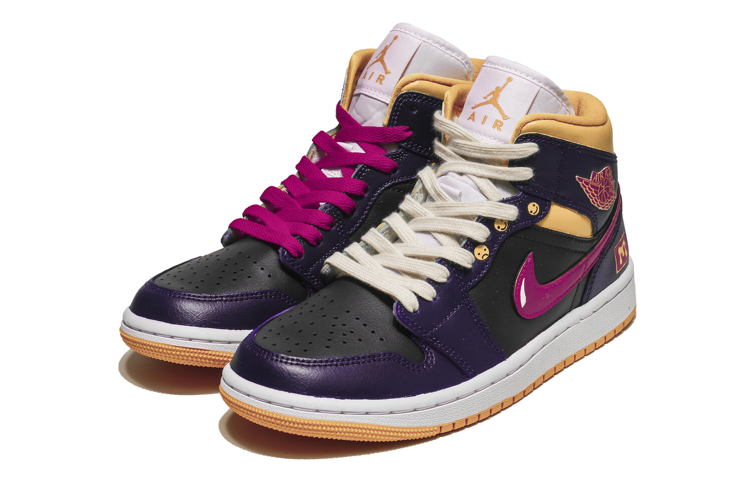 Кроссовки Jordan AJ1 Vintage Basketball Shoes Women's Mid-top Black/yellow/purple, черный
Кроссовки Jordan AJ1 Vintage Basketball Shoes Women's Mid-top Black/yellow/purple, черный
