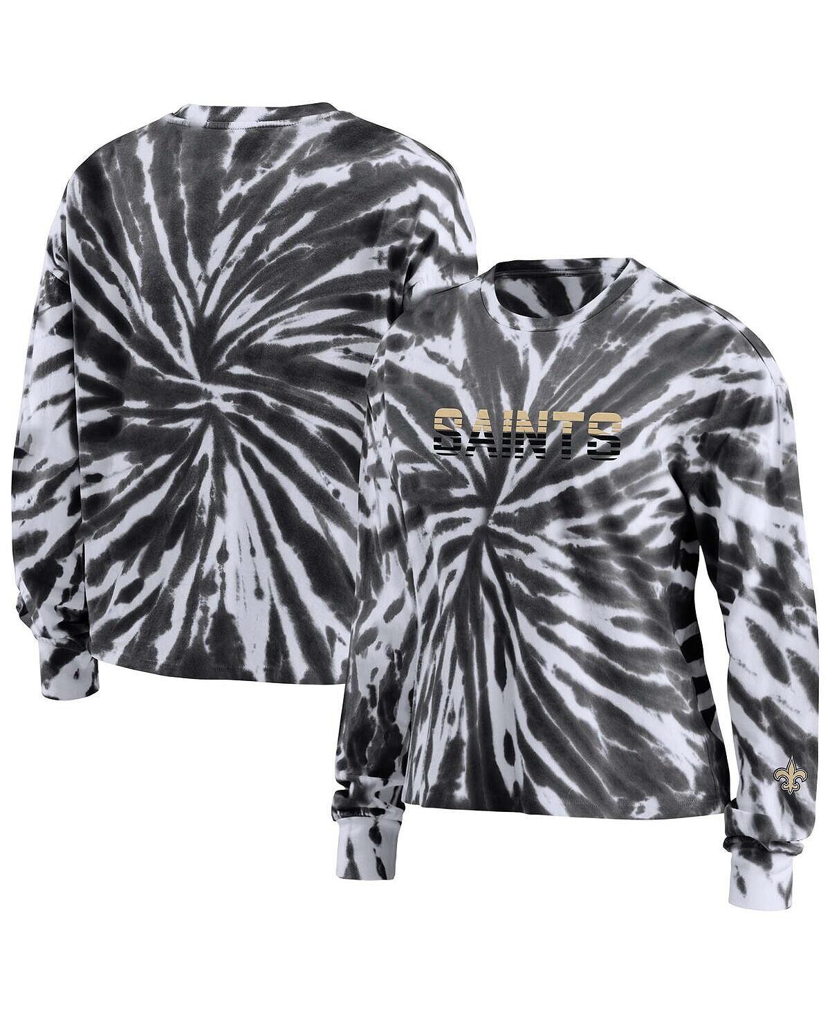 Женская черная футболка с длинным рукавом New Orleans Saints тай-дай WEAR by Erin Andrews, черный
Женская черная футболка с длинным рукавом New Orleans Saints тай-дай WEAR by Erin Andrews, черный