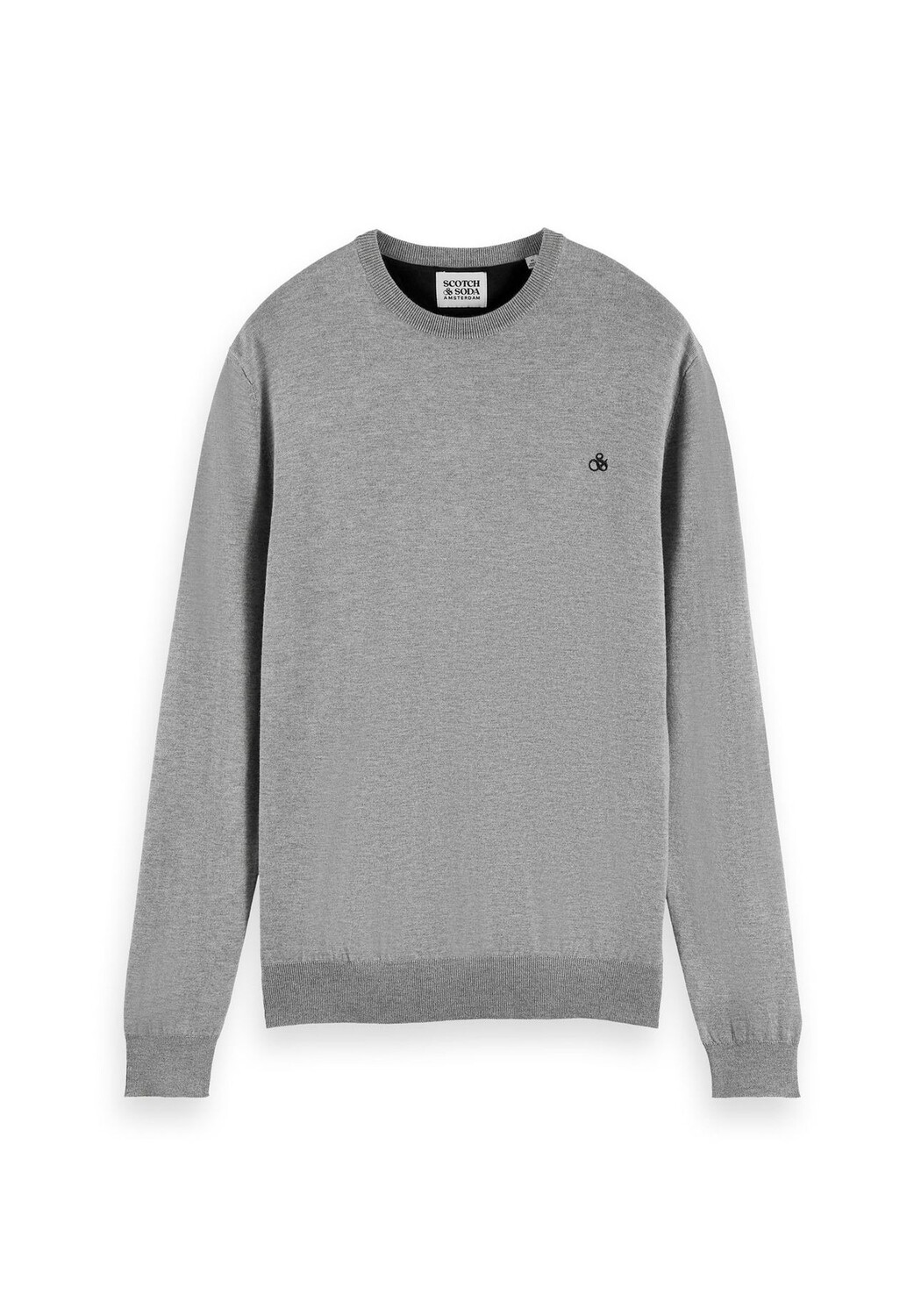 Свитер мужской вязаный - Свитер Essentials, круглый вырез, однотонный SCOTCH & SODA, серый
Свитер мужской вязаный - Свитер Essentials, круглый вырез, однотонный SCOTCH & SODA, серый