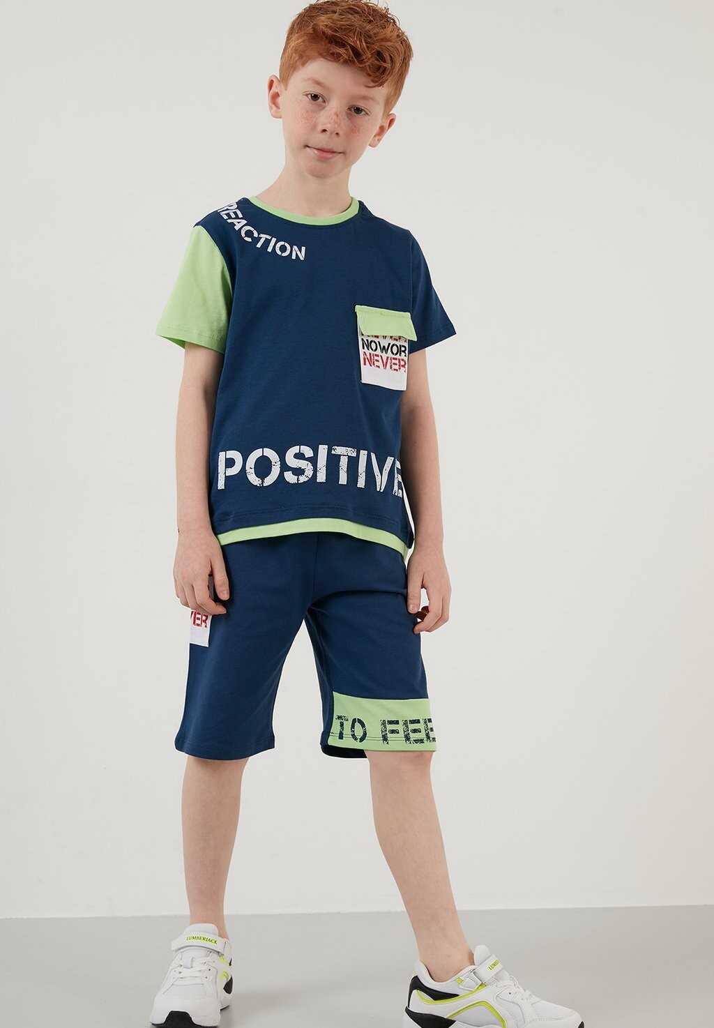 Спортивный костюм REGULAR FIT T-SHIRT AND SHORTS LELA, цвет dark blue/light green
Спортивный костюм REGULAR FIT T-SHIRT AND SHORTS LELA, цвет dark blue/light green