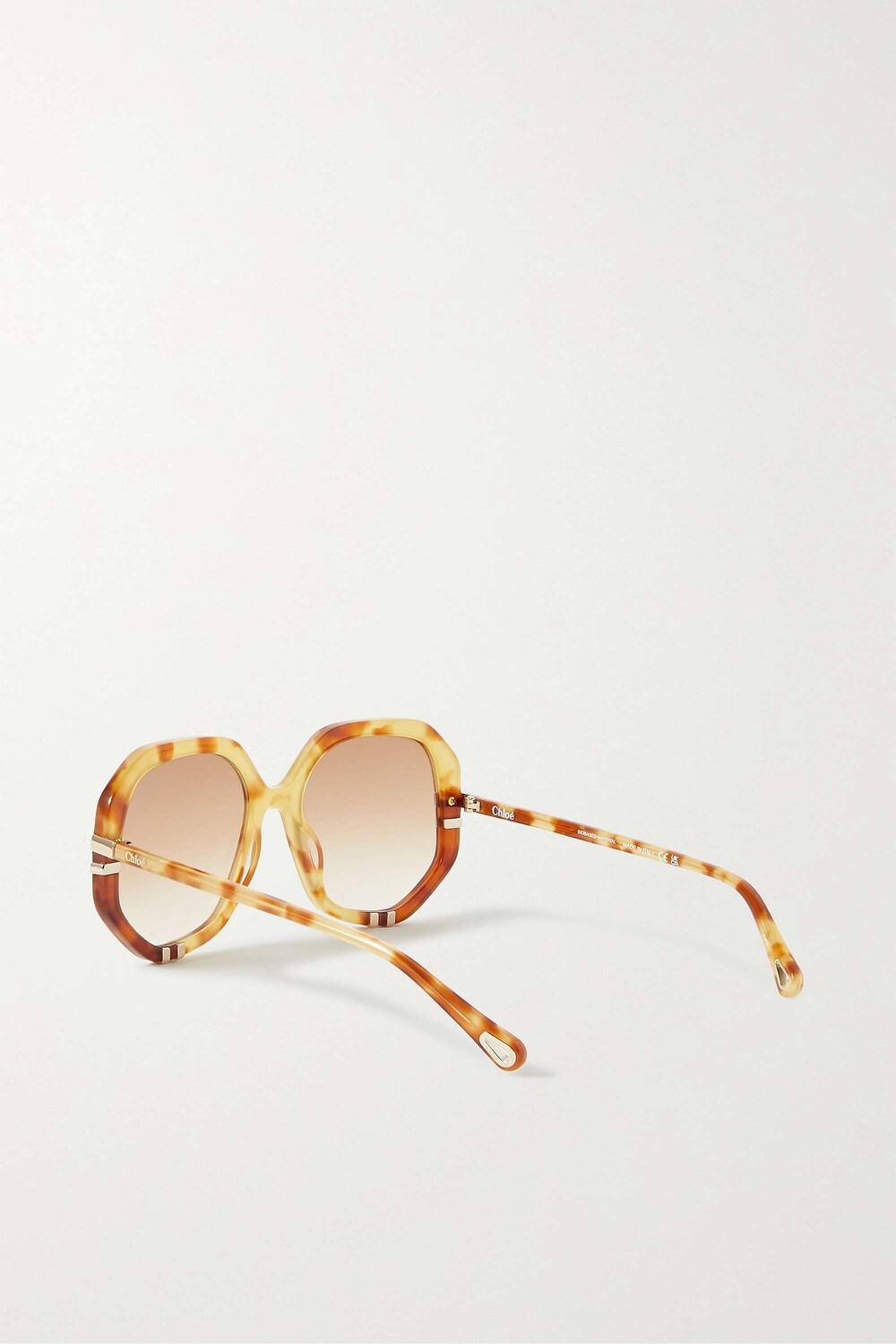 CHLOÉ EYEWEAR Солнцезащитные очки в массивной круглой оправе черепаховой расцветки из биоацетата, коричневый
CHLOÉ EYEWEAR Солнцезащитные очки в массивной круглой оправе черепаховой расцветки из биоацетата, коричневый