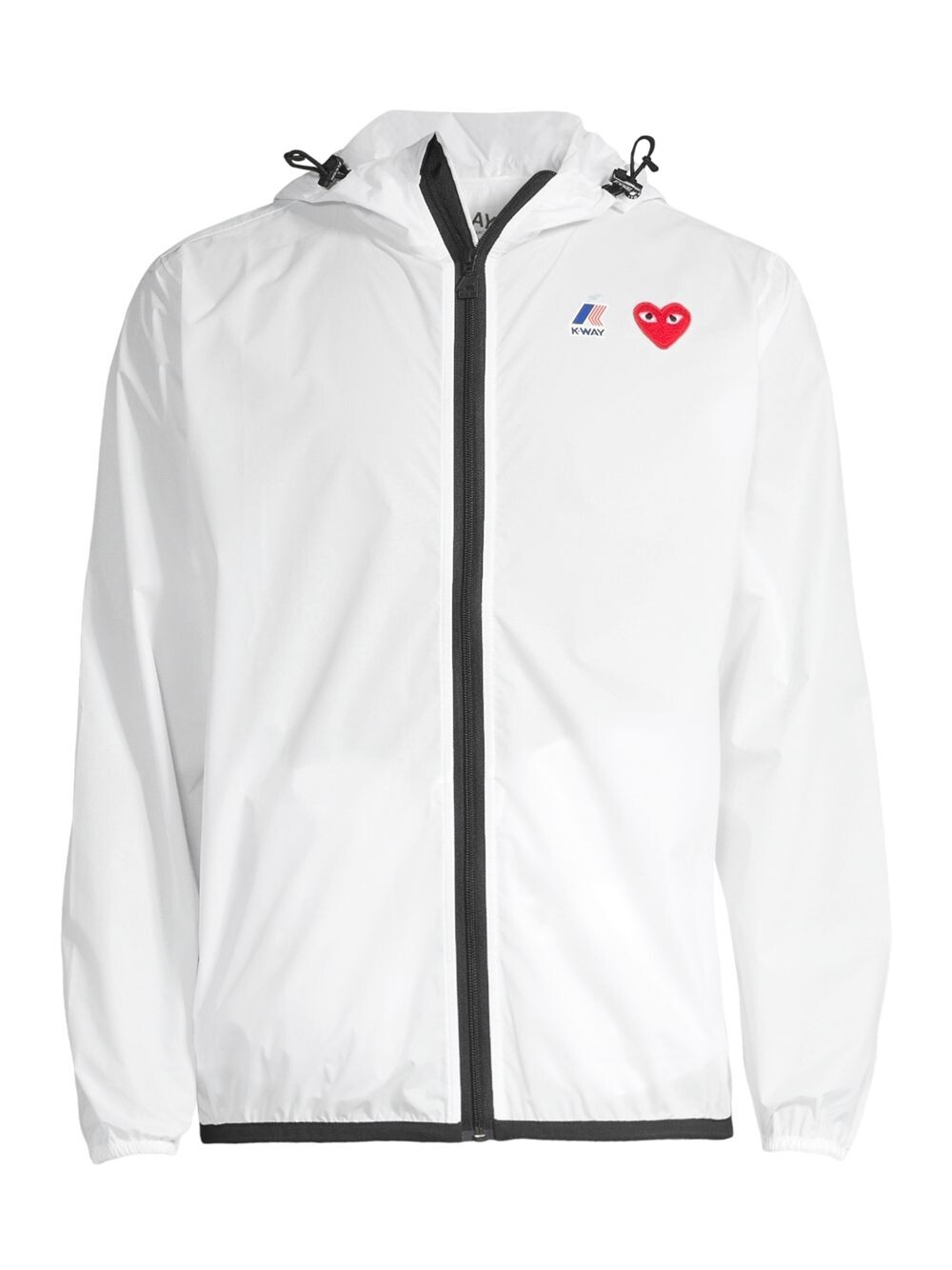 Куртка Comme Des Garçon x K-Way на молнии с капюшоном Comme des Garçons PLAY, белый
Куртка Comme Des Garçon x K-Way на молнии с капюшоном Comme des Garçons PLAY, белый