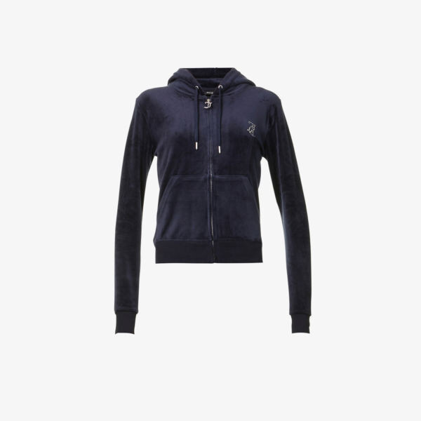Велюровая толстовка стандартного кроя, украшенная кристаллами Juicy Couture, цвет night sky
Велюровая толстовка стандартного кроя, украшенная кристаллами Juicy Couture, цвет night sky