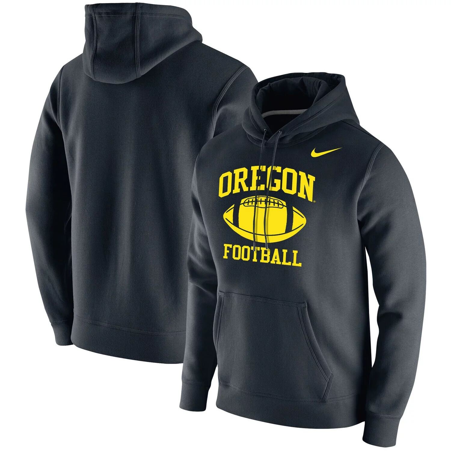 Мужской черный флисовый пуловер с капюшоном Oregon Ducks Retro Football Club Nike
Мужской черный флисовый пуловер с капюшоном Oregon Ducks Retro Football Club Nike