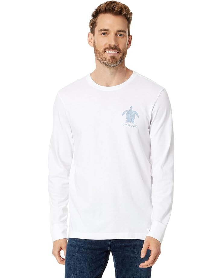 Футболка Life is Good Tribal Sea Turtle Long Sleeve Crusher Tee, цвет Cloud White
Футболка Life is Good Tribal Sea Turtle Long Sleeve Crusher Tee, цвет Cloud White