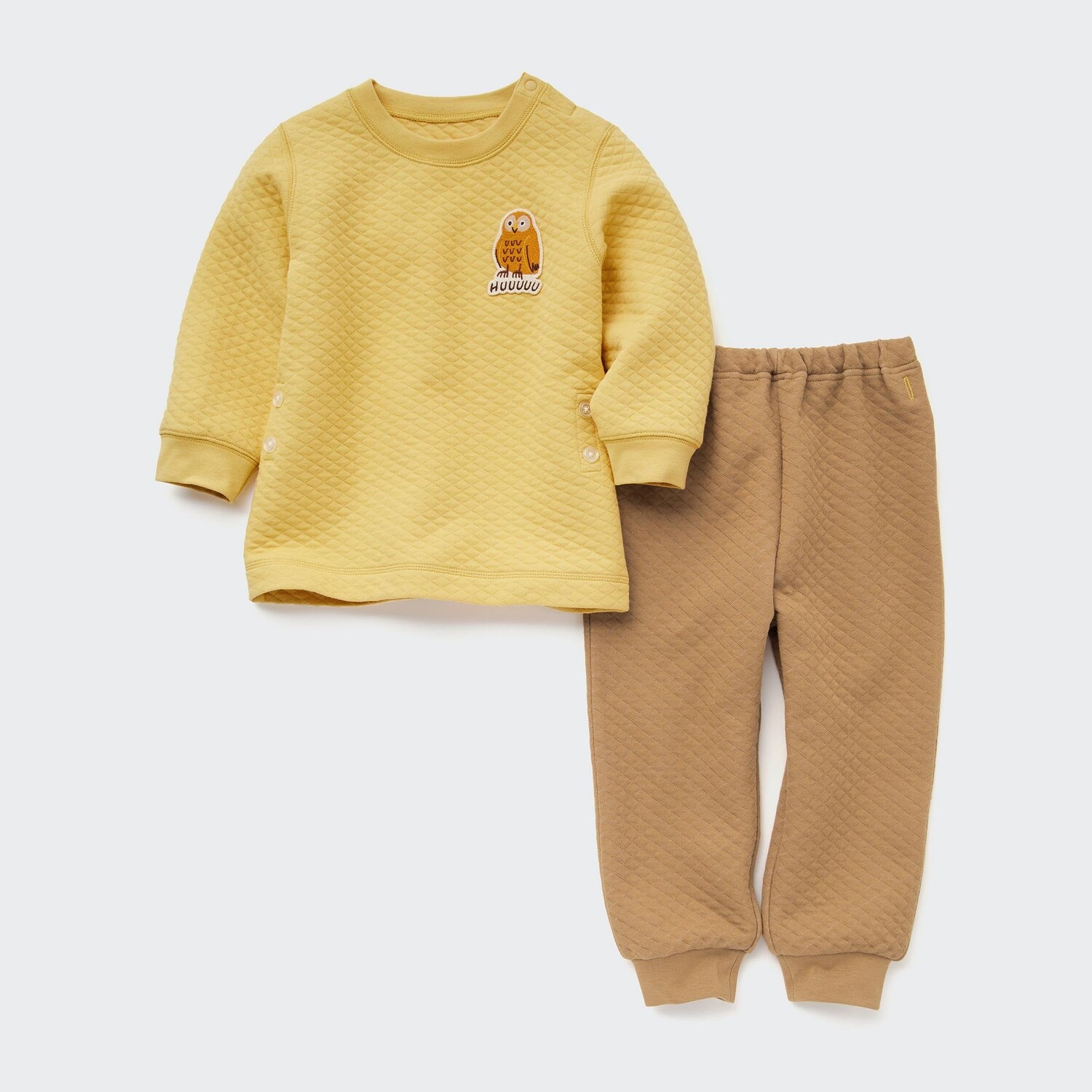 Стеганая пижама с длинными рукавами и животным принтом для малышей Uniqlo, желтый
Стеганая пижама с длинными рукавами и животным принтом для малышей Uniqlo, желтый