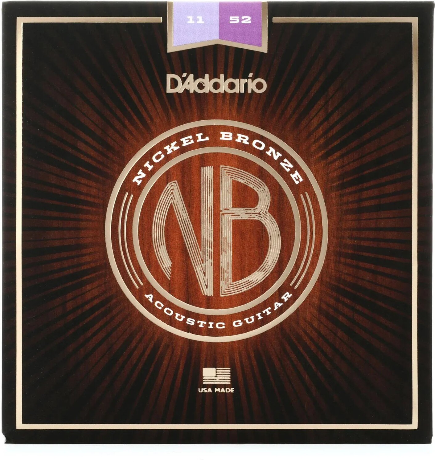 Струны для акустической гитары D'Addario NB1152 из никелевой бронзы — .011-.052 Custom Light
Струны для акустической гитары D'Addario NB1152 из никелевой бронзы — .011-.052 Custom Light