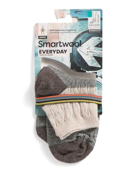 Носки с косами на каждый день из смеси мериносовой шерсти производства США Smartwool, цвет Moonbeam
Носки с косами на каждый день из смеси мериносовой шерсти производства США Smartwool, цвет Moonbeam