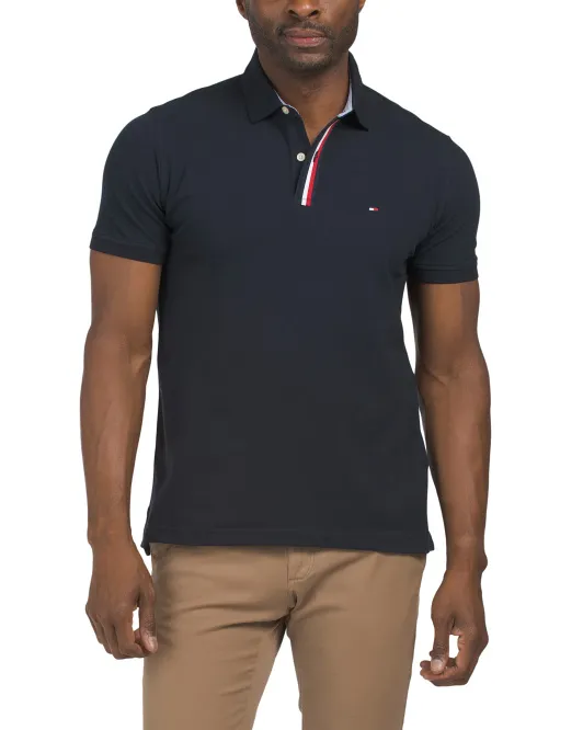 Поло Duke с короткими рукавами и тесьмой Tommy Hilfiger, цвет Desert Sky 
Поло Duke с короткими рукавами и тесьмой Tommy Hilfiger, цвет Desert Sky