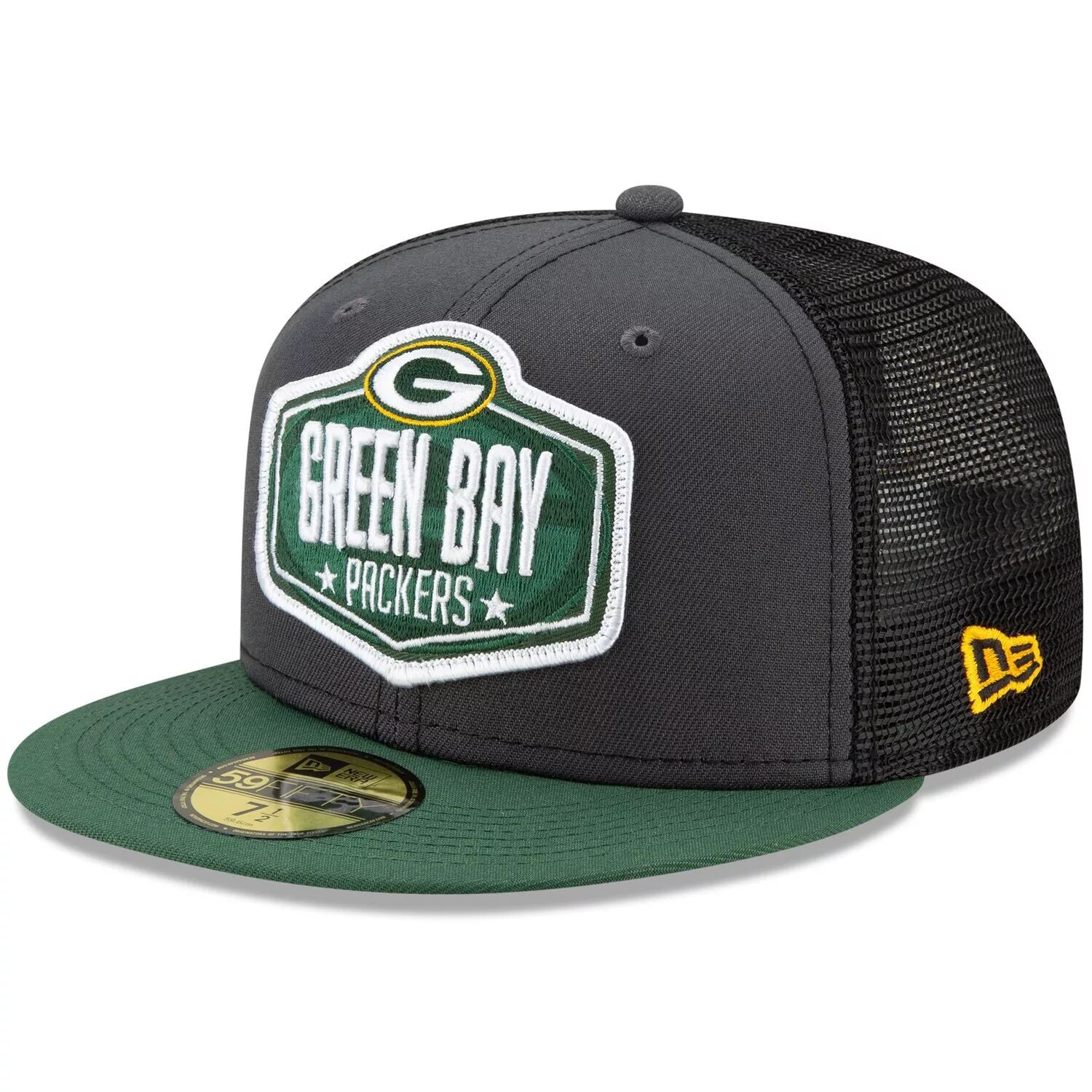 Мужская облегающая кепка New Era графитового/зеленого цвета Green Bay Packers 2021 NFL Draft On-Stage 59FIFTY
Мужская облегающая кепка New Era графитового/зеленого цвета Green Bay Packers 2021 NFL Draft On-Stage 59FIFTY