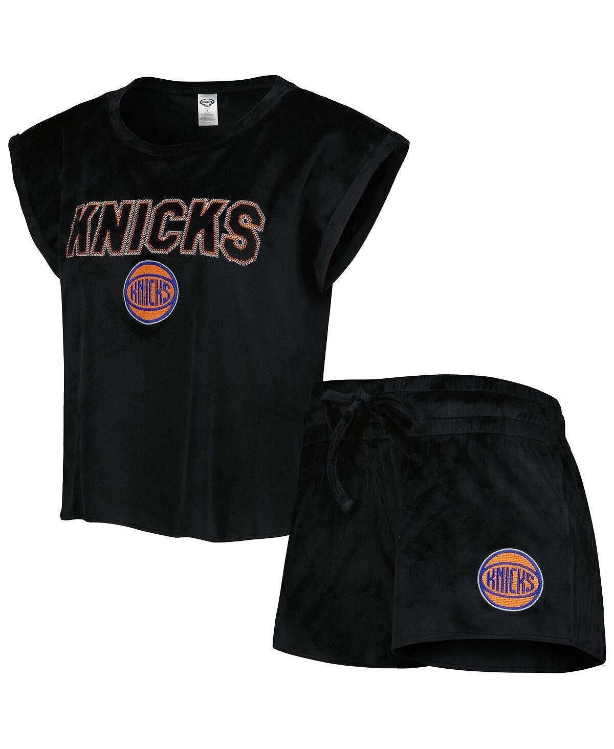 Женский черный комплект для сна из футболки и шорт New York Knicks Intermission Concepts Sport, черный
Женский черный комплект для сна из футболки и шорт New York Knicks Intermission Concepts Sport, черный