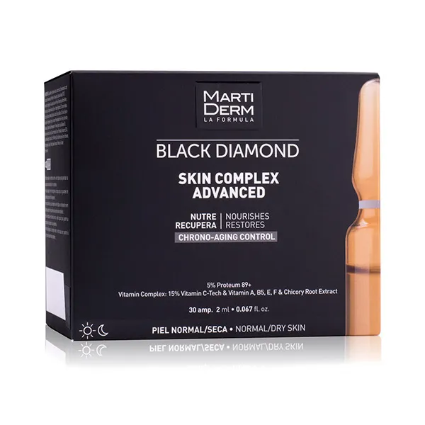 Ампулы с антивозрастным и антиоксидантным действием Black Diamond Skin Complex Advanced Martiderm, 30 UD
Ампулы с антивозрастным и антиоксидантным действием Black Diamond Skin Complex Advanced Martiderm, 30 UD