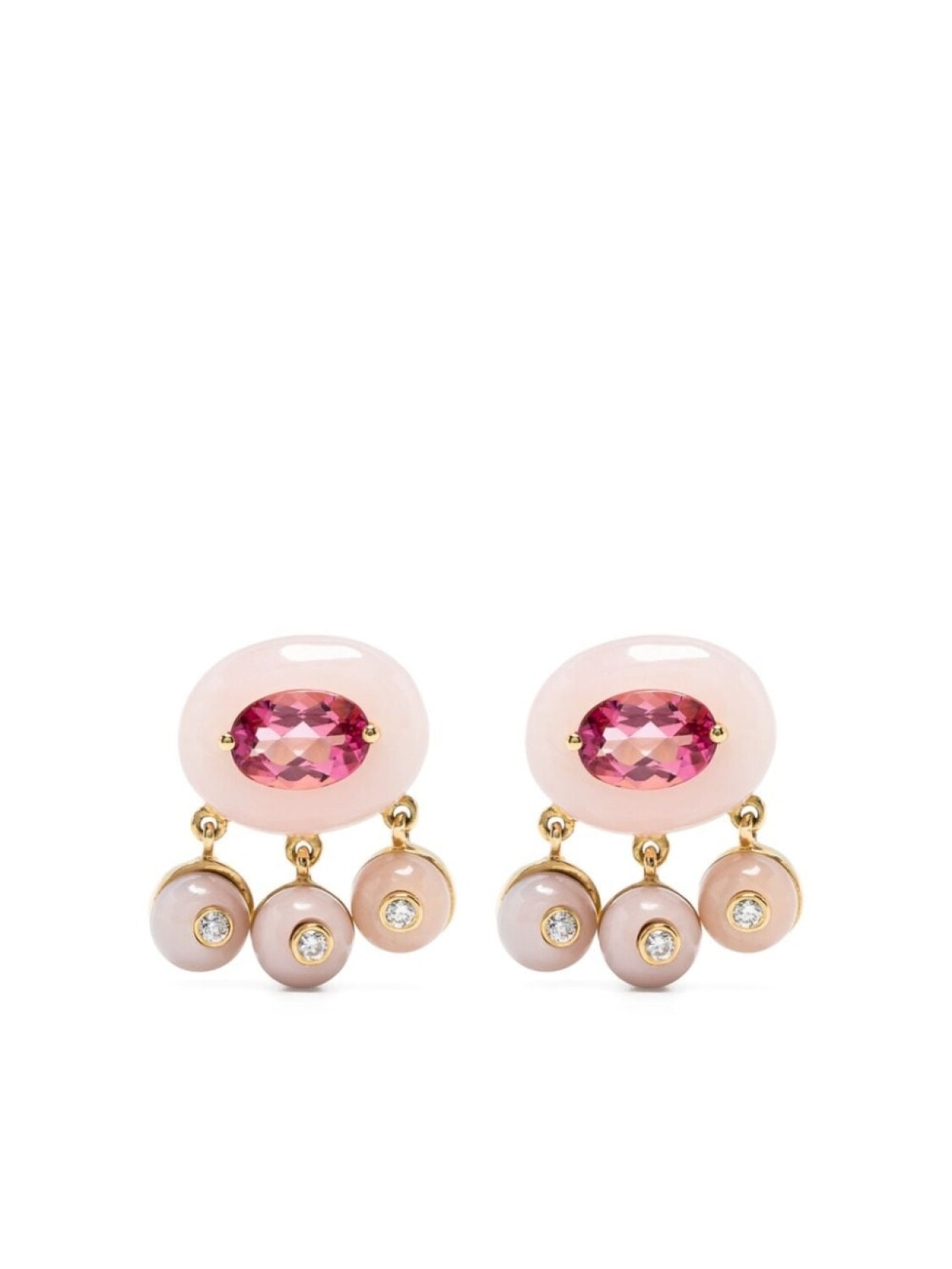 Серьги Boto-Cor-De-Rosa из желтого золота с бриллиантами и турмалинами Sauer, золотой
Серьги Boto-Cor-De-Rosa из желтого золота с бриллиантами и турмалинами Sauer, золотой