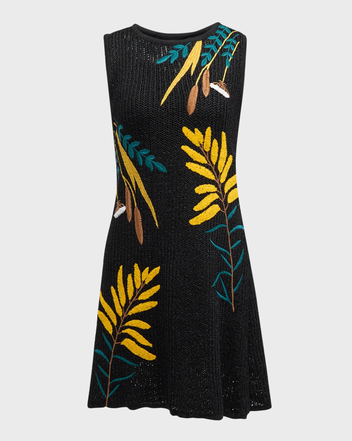 Трикотажное мини-платье без рукавов с вышивкой Misook, цвет Black/Ochre/Spruce/Copper/New Ivory
Трикотажное мини-платье без рукавов с вышивкой Misook, цвет Black/Ochre/Spruce/Copper/New Ivory