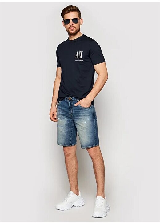 Темно-синяя мужская футболка с круглым вырезом с принтом 8NZTPH ZJH4Z 1510 Armani Exchange, темно-синий
Темно-синяя мужская футболка с круглым вырезом с принтом 8NZTPH ZJH4Z 1510 Armani Exchange, темно-синий