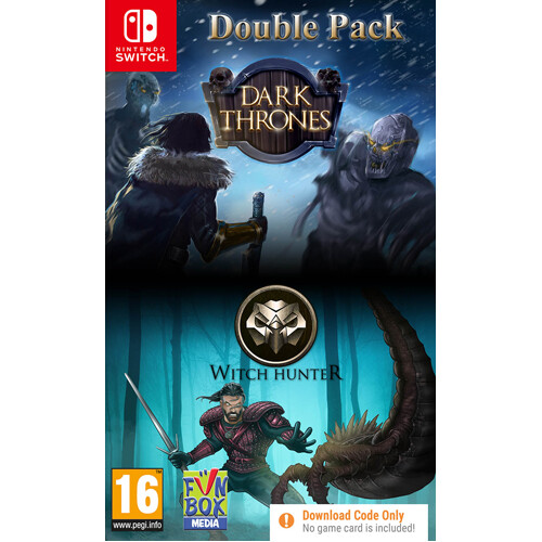 Видеоигра Dark Thrones/Witch Hunter Double Pack (Code In A Box) – Nintendo Switch
Видеоигра Dark Thrones/Witch Hunter Double Pack (Code In A Box) – Nintendo Switch