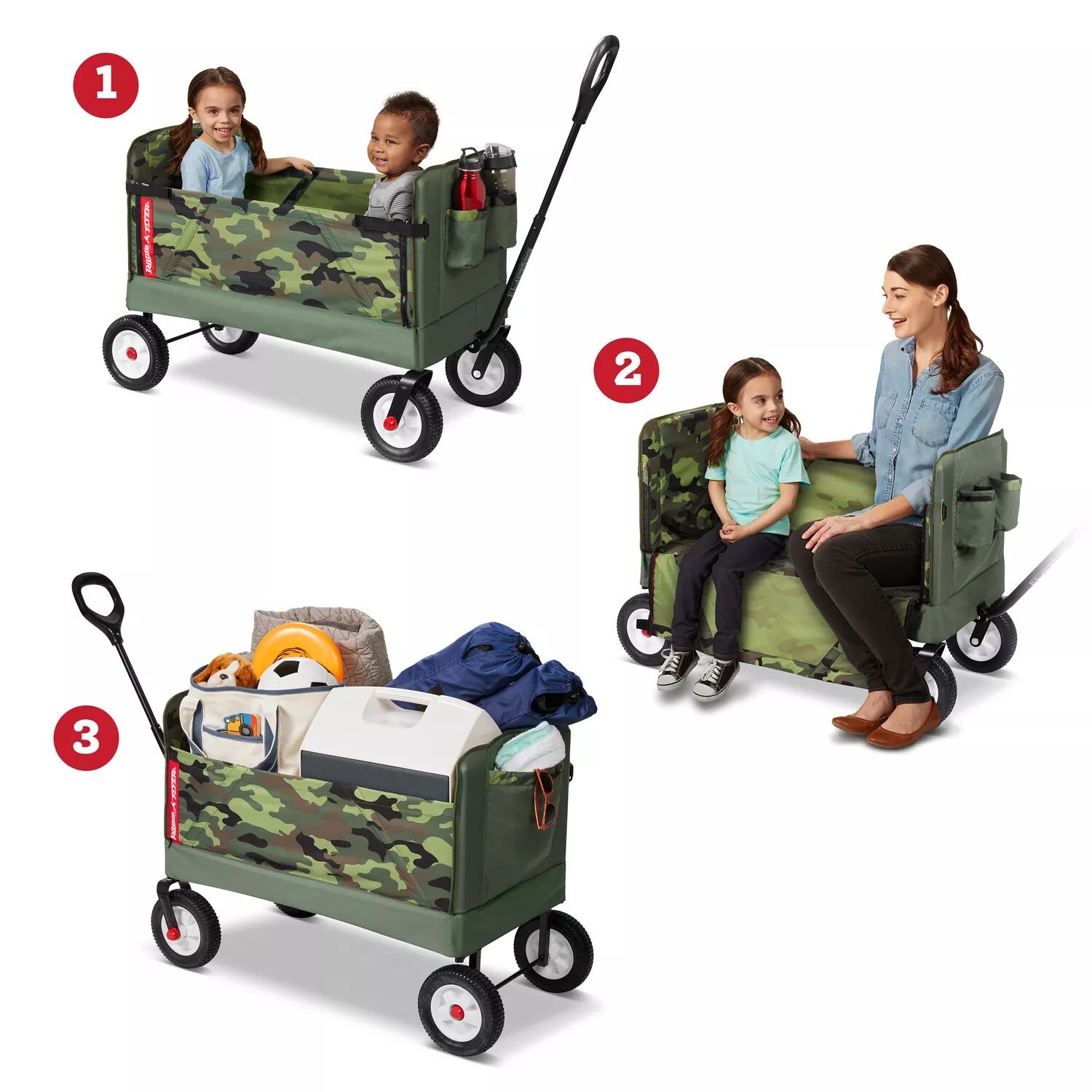 Radio Flyer 3-в-1 внедорожный камуфляжный универсал EZ Fold Wagon Radio Flyer
Radio Flyer 3-в-1 внедорожный камуфляжный универсал EZ Fold Wagon Radio Flyer